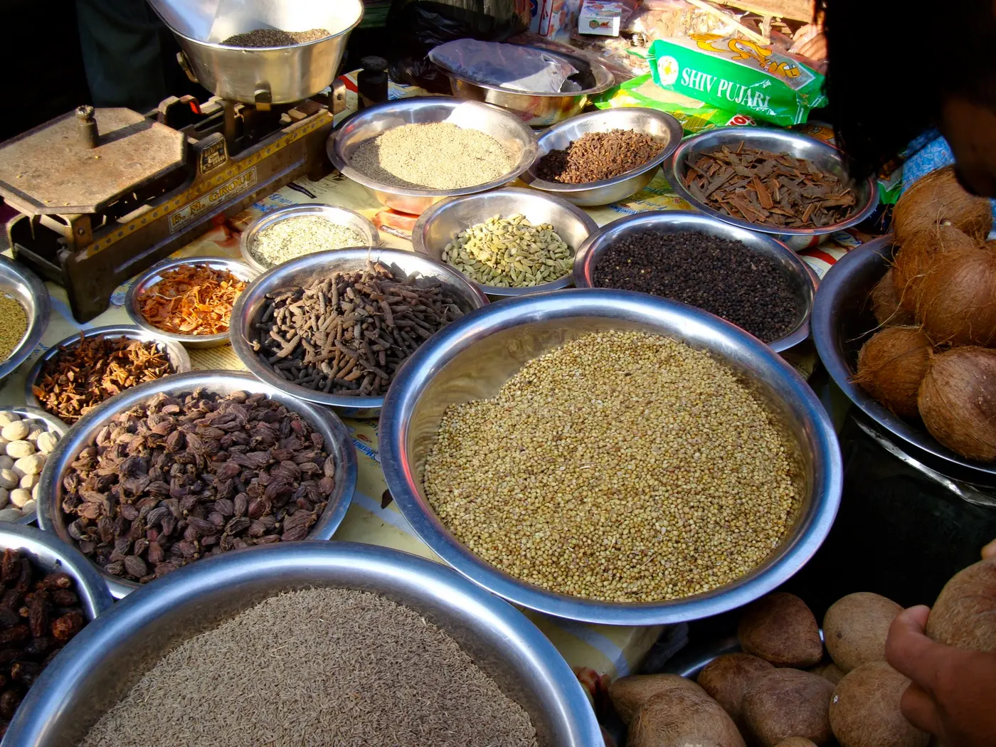 Cumin seeds are an essential ingredients in Nepali spice blends. The above picture was taken at Nepali spice markets.