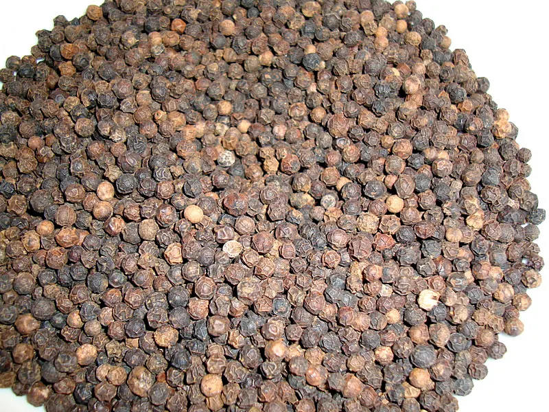 Black peppercorns