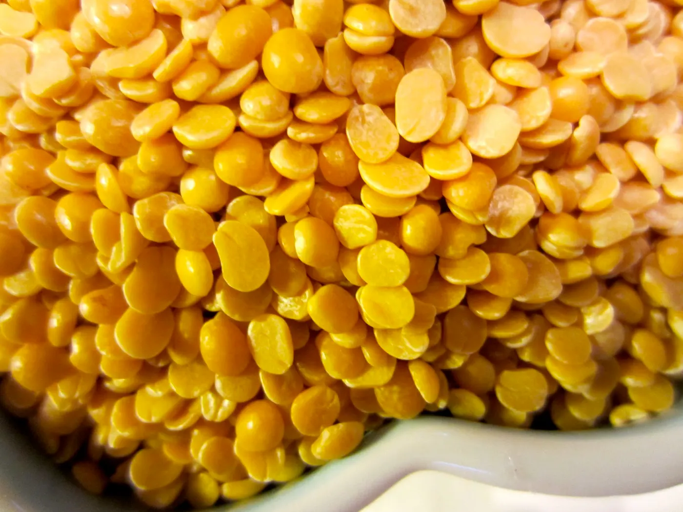 Split Yellow Pigeon Peas (without skins), Indian Toor or Toovar Daal, Yellow Lentils - Rahar ko Daal