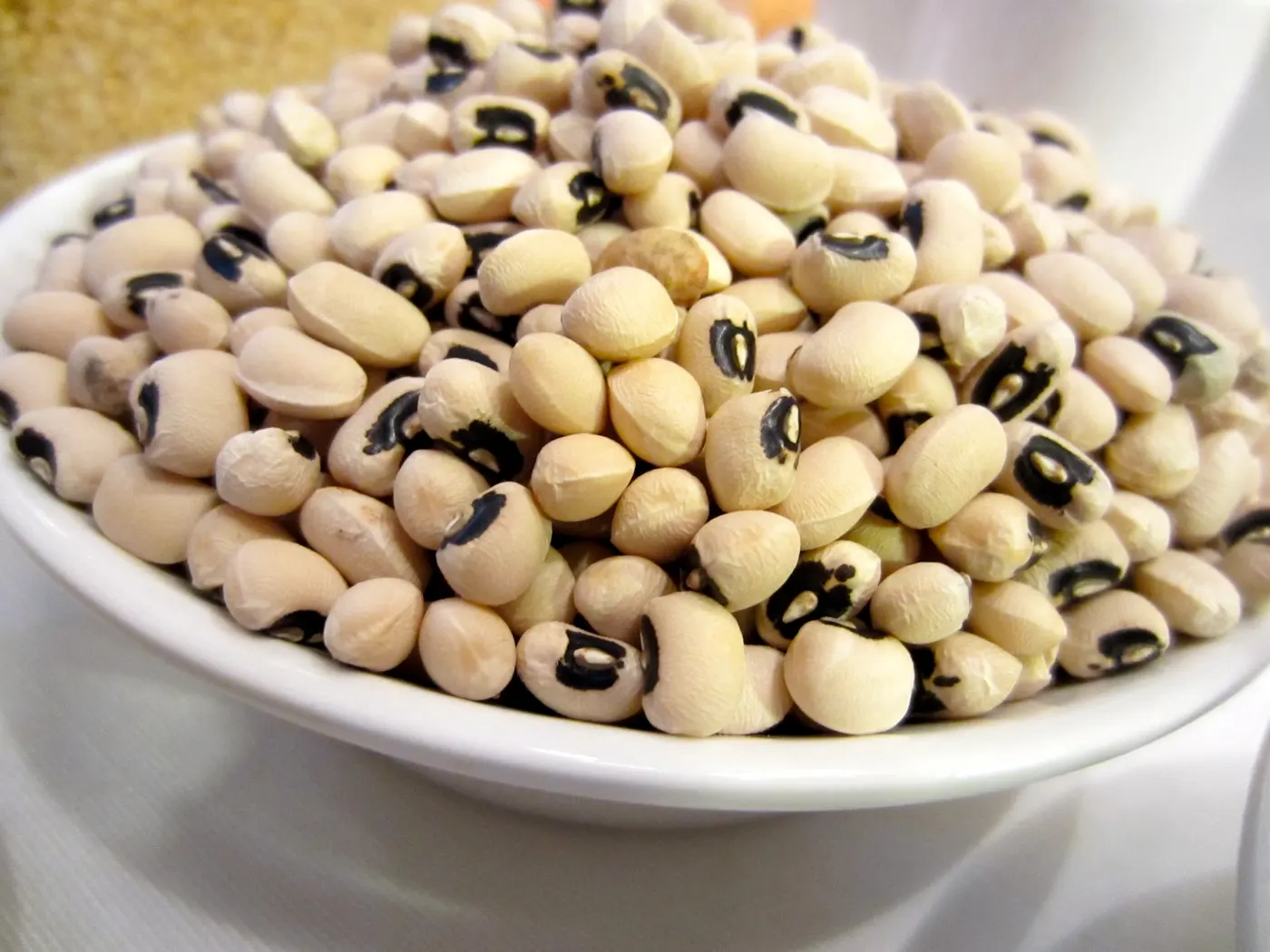 Close up look of Black-Eyed Peas, Cow Peas or Lobia - Bodi