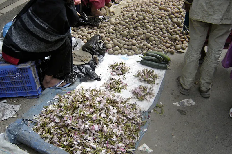 Koiralo ko Phool (the edible young flowers and buds) are sold in the local vegetable market during the spring season.