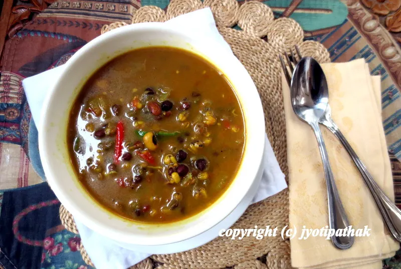 A taste of tradition - celebrate the festival of Janai Purnima (August 21, 2013) by preparing the much loved kwaanti - sprouted bean soup.