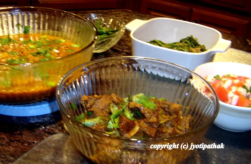 Goat curry tastes even better as a leftover.