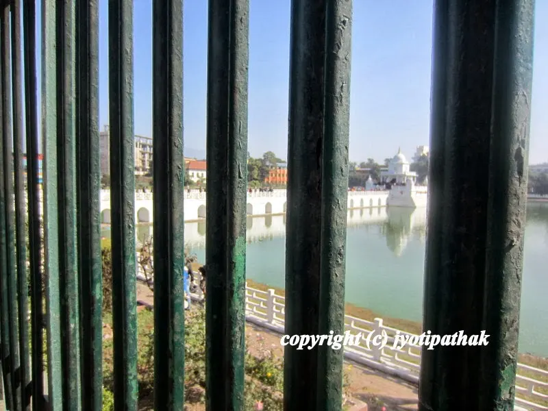 Another view of Rani Pokhari temple.