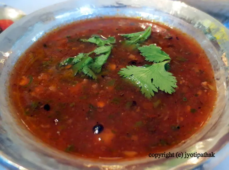 Taaba roasted tomato chutney (taabaa ma poleko golbheda ko chutney)