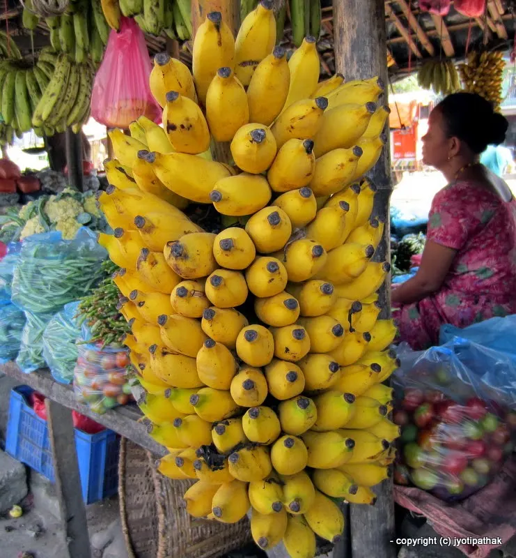 Another close-up picture of - Banana - Keraa - (केरा)