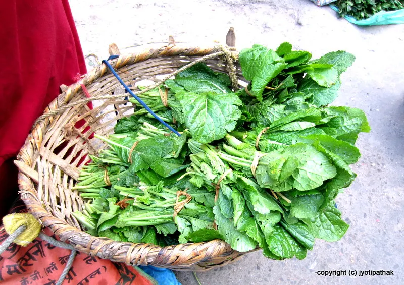 Raayo ko Saag (Mustard Greens)