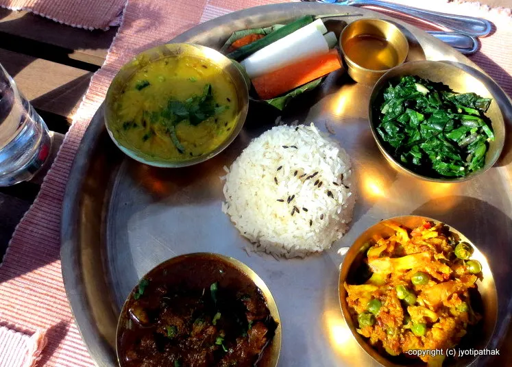 If you are looking for a delicious Nepali meal of "Daal-Bhaat-Tarkaari-Achaar" combination - try this Thakali Thaal. It's just waiting for you!